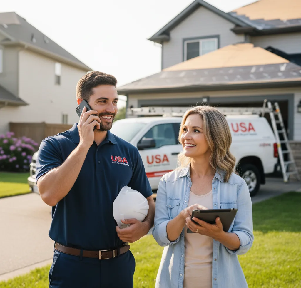 USA Roof Repair Experts customer support in Tontitown